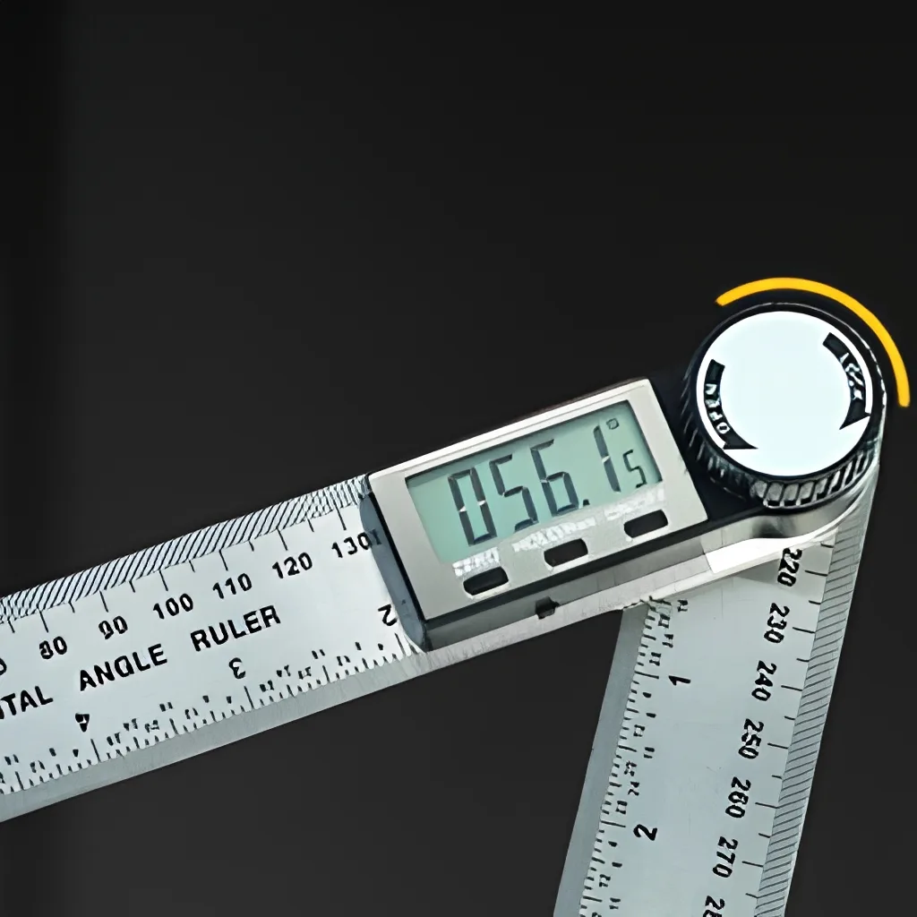 Electronic Digital Angle Ruler High-Precision Universal Protractor Multi-Functional Woodworking Angle Gauge Made China; Stock image 6
