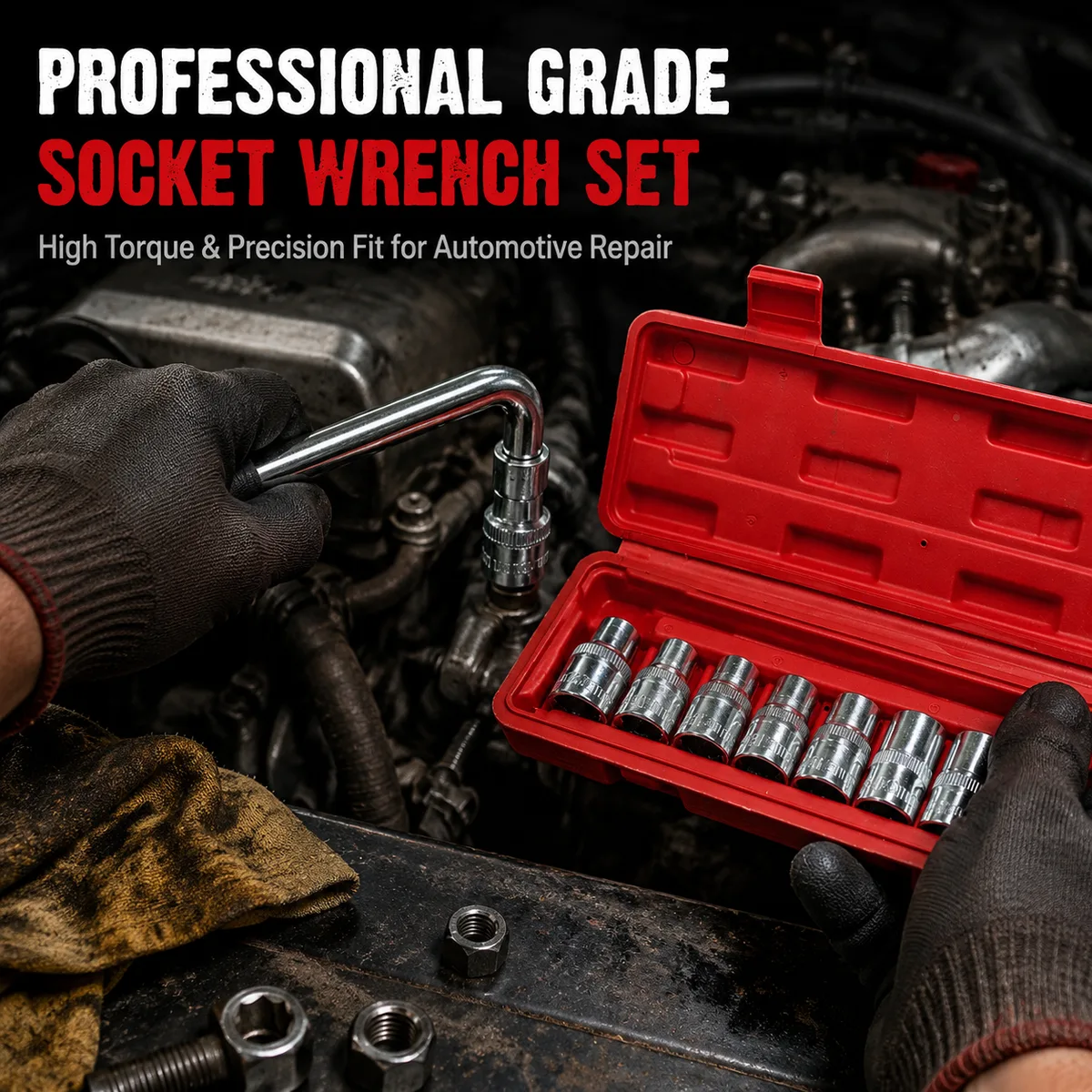 Socket Wrench Set Extension Sockets 12 1/2" Bar image 5
