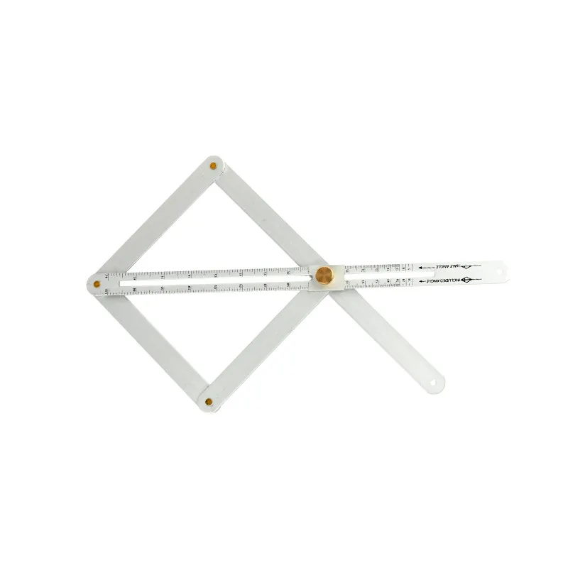 Factory Wholesale Diagonal square Ceiling Angle Ruler Edge-trimming Bevel Gauge Carpenters Internal-external Corner Ruler image 2