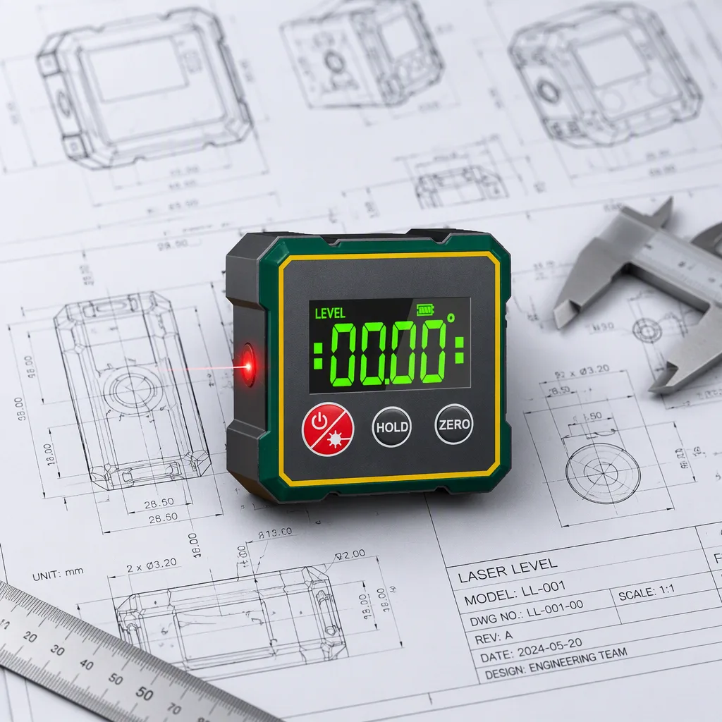 Factory Wholesale Electronic Digital Inclinometer Magnetic-suction Angle Meter 360-degree Level Made in China image 6