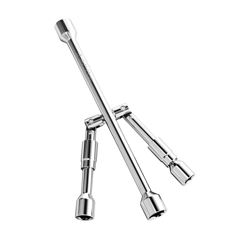 Folding Cross Wrench Labor-Saving Disassembly Tire Wrench Extended Multi-Function Emergency Maintenance Tire Change Tool Alloy image 7