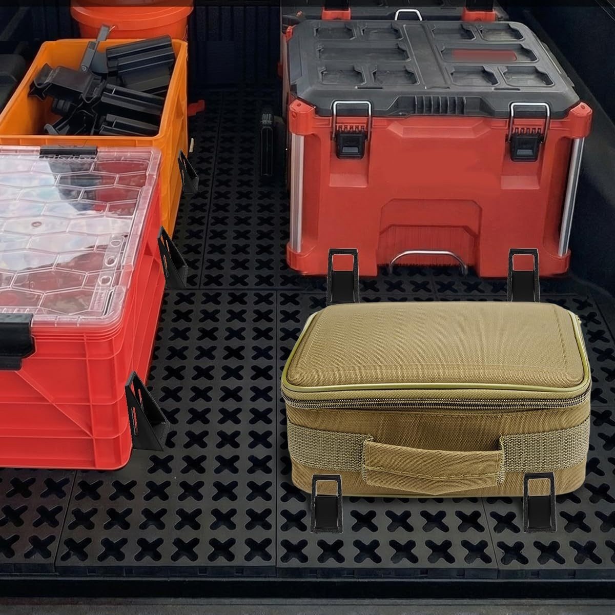 For New Product Tmat Plastic Truck Bed Cargo Control Protector and Organizer for Tmat Truck Bed Mat image 3
