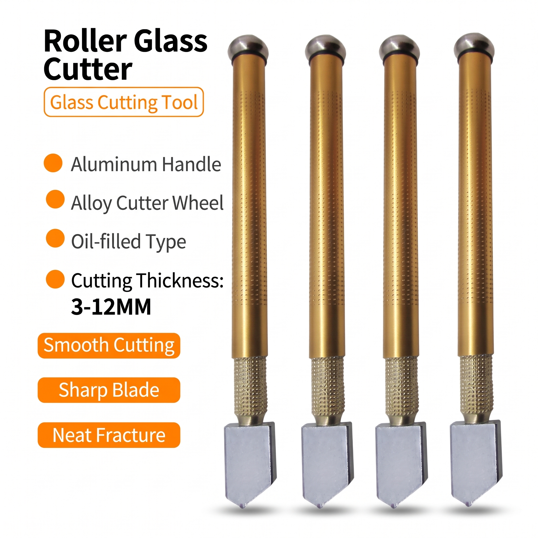 Glass Cutter Multi-Functional Household Thick-Blade Diamond Cutting Knife Blade-Head Push Cutter Cutting Tool From Yiwu image 2