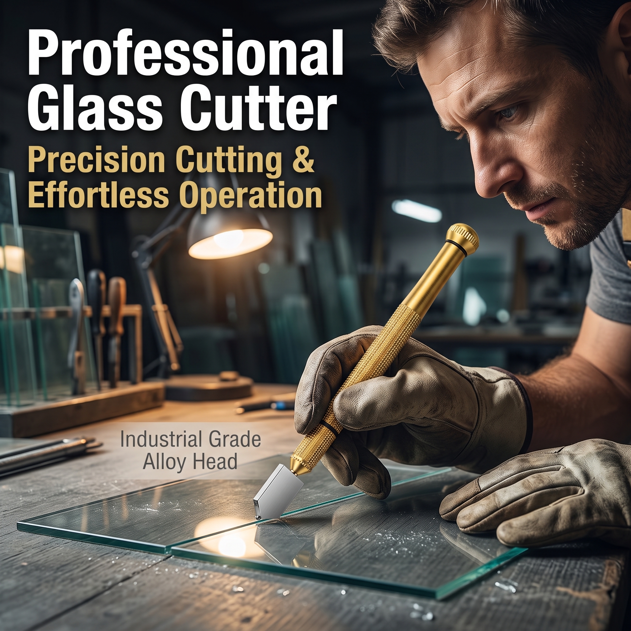 Glass Cutter Multi-Functional Household Thick-Blade Diamond Cutting Knife Blade-Head Push Cutter Cutting Tool From Yiwu image 5