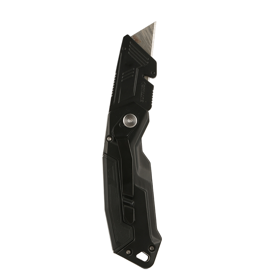 Handmade Foldable DIY Industrial Multi-Functional Stainless Steel Straight Edge Bowie Knife Slide Open Blade Change Aluminum OEM