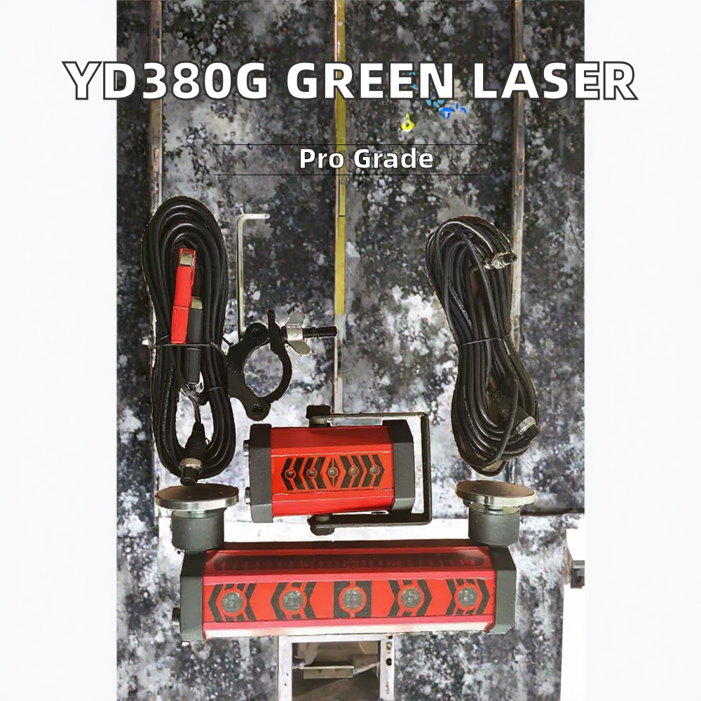 HEIPOE YD380G Industrial Grade Remote Control Receiver Green Laser Detector NiMH Battery Electronic Self-Leveling for Outdoor image 2