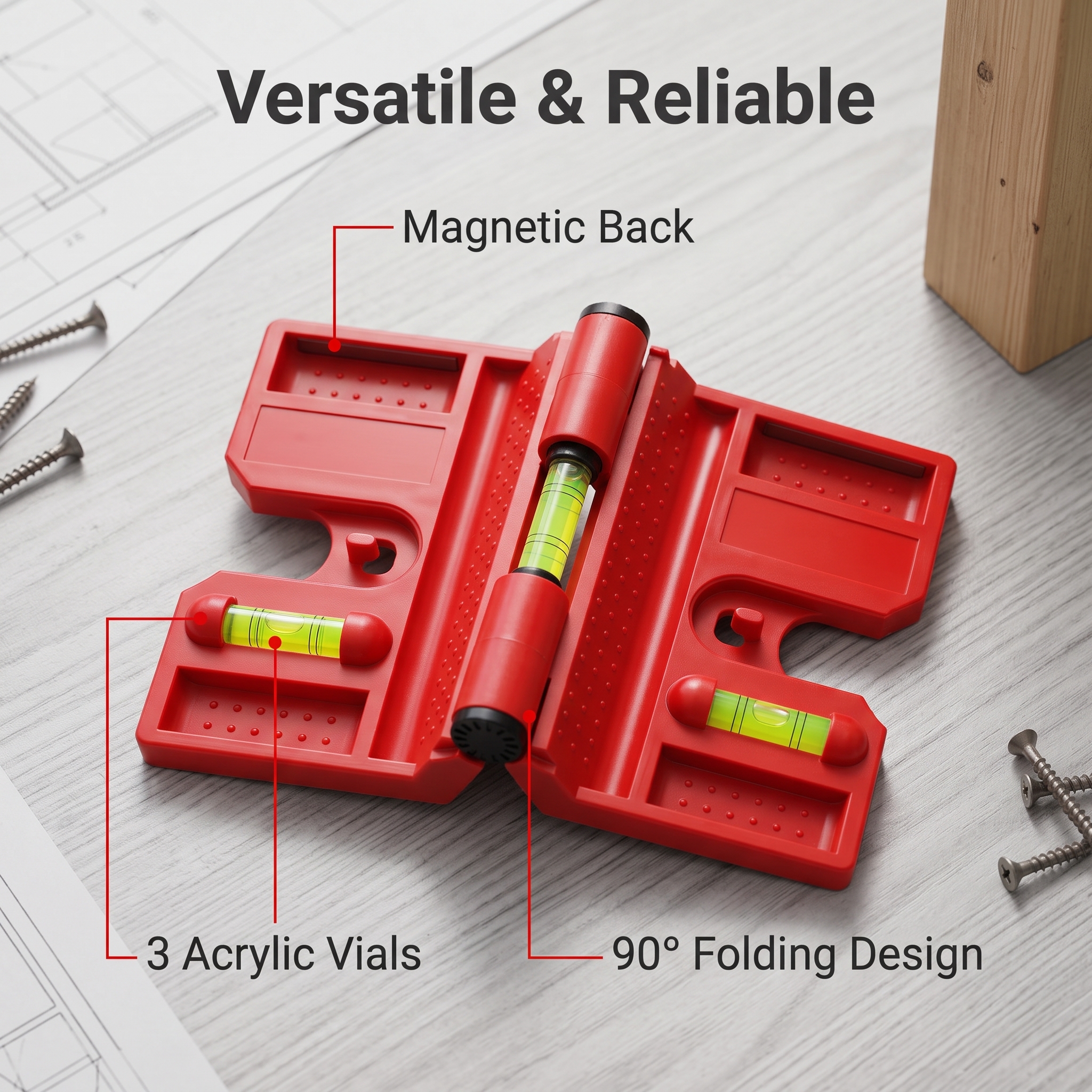 High Accuracy Measuring Tools Adjustable Abs Body Mini Corner Level STL-SG2131 Model +/-10mm Laser 0-5m Range 0 Emission image 2