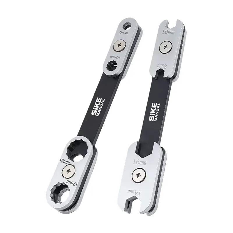 High Hardness Metric Carbon Steel 360 Degree Rotatable Adjustable Eight-in-One Multi-function Thickened Plum Blossom Open OEM image 3