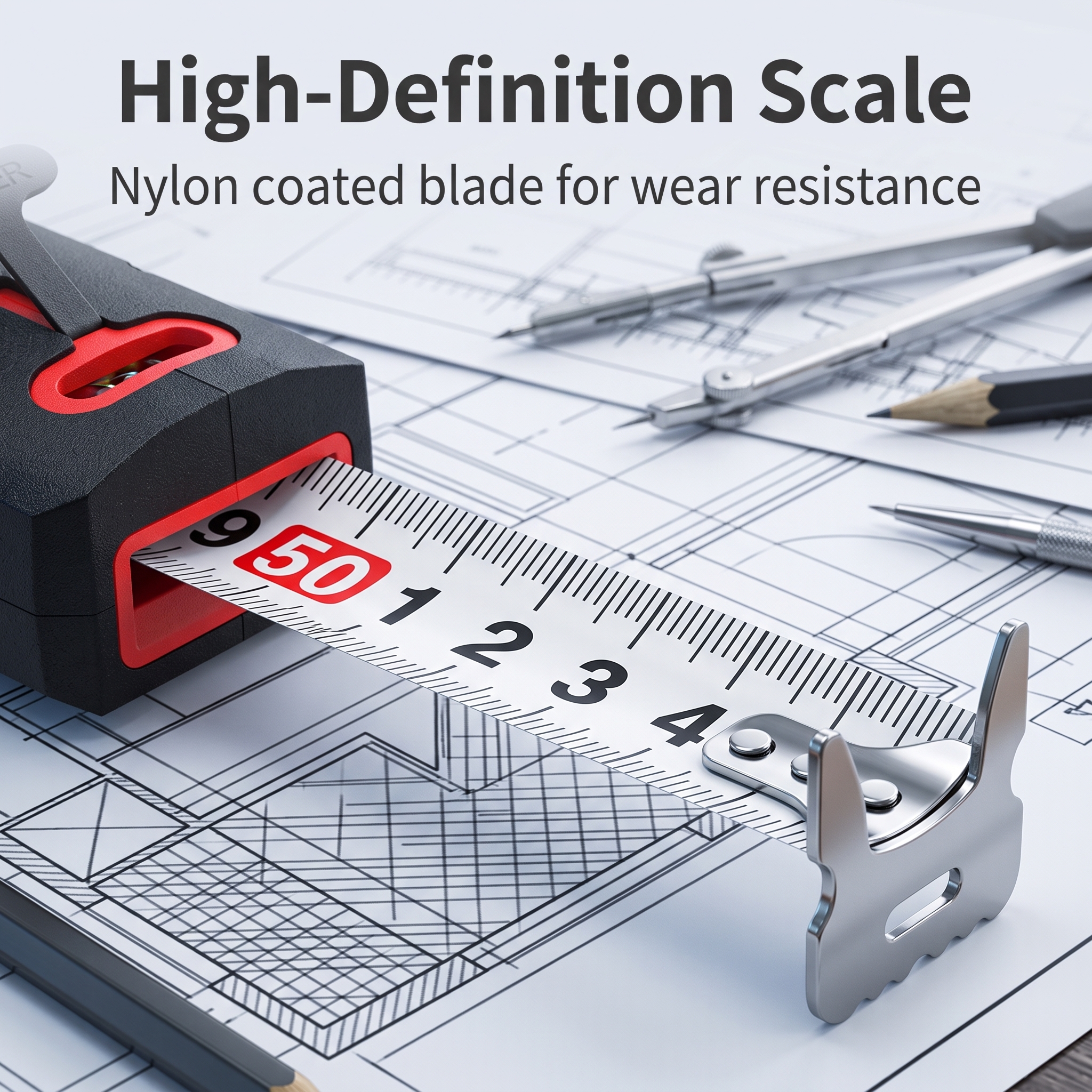High-Precision 2-in-1 Laser Tape Measure5m Range 0.1m Accuracy LightweightCombines Steel Tape Laser Distance Measurement image 5