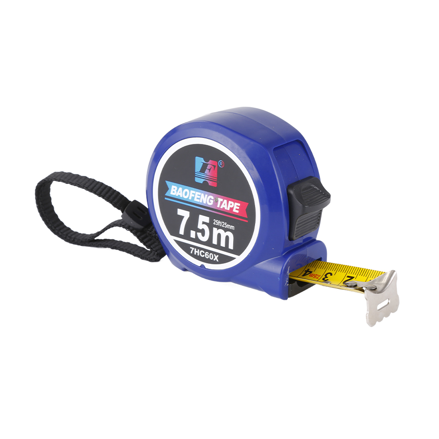 High Precision Self Lock Dual Color ABS Case Matte Wear Resistant Imperial Stainless Steel Blade Professional 5m Tape Measure