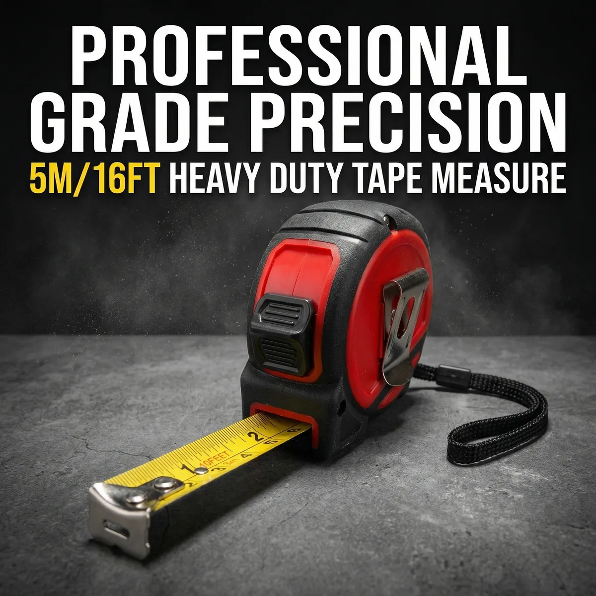 High Precision Self Lock Dual Color ABS Case Matte Wear Resistant Metric Imperial Stainless Steel Tape Measure image 3