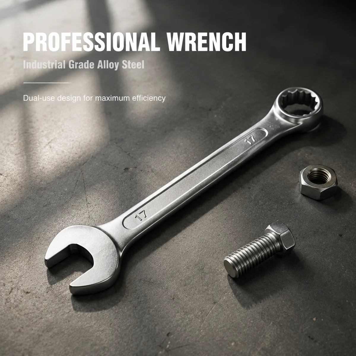 High Quality Industrial Grade Metric Chrome Vanadium Steel OEM Universal Multi Function Adjustable Double End Spanner Wrench Set image 5