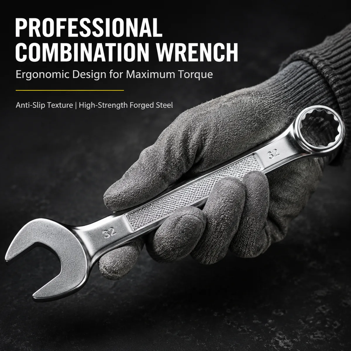 High Quality Industrial Grade Metric Chrome Vanadium Steel OEM Universal Multi Function Adjustable Double End Spanner Wrench Set image 6