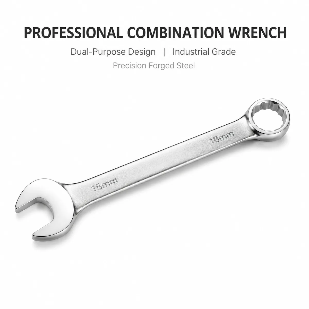 High Quality Industrial Grade Metric Chrome Vanadium Steel OEM Universal Multi Function Adjustable Double End Spanner Wrench Set image 7
