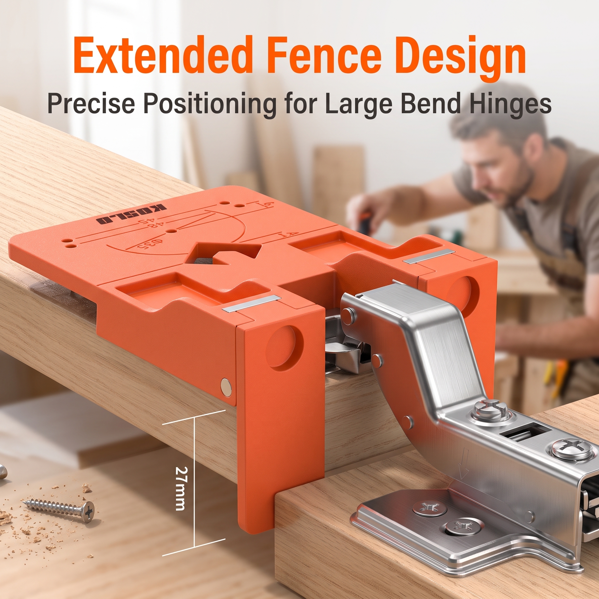 Hinge Installation Positioning Plate Cabinet Door Magnetic Latch Stop OEM ODM Customizable Wardrobe Cabinet Tool Model image 3
