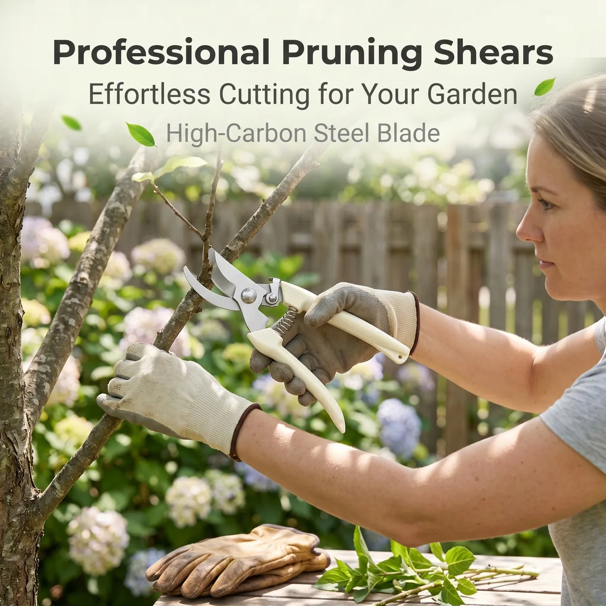 Hot Sale High Carbon Steel Pruning Scissors Industrial Grade Garden Pruners with Plastic Handle Tree Pruners Plant Cutting Tools image 4