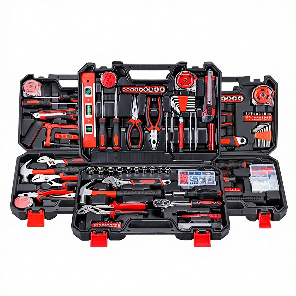 Household Gift Hardware Tool Set Toolbox Electrician Carpenter Manual Maintenance Combination Set Home Use Manufacturer image 2
