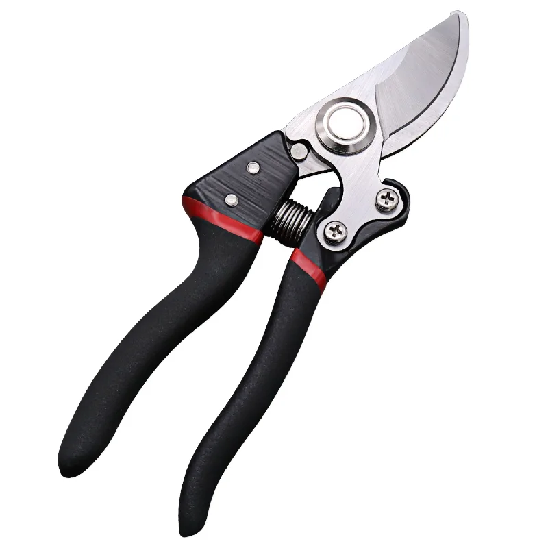 HYSTIC DIY Industrial Bypass Pruning Shears Ratchet Soft Grip Plastic Handle for Thick Twigs Fruits Garden Potted Trees Care image 2