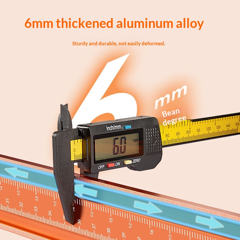 Imbot Cross-Alignment Aluminum Alloy Fence for Edge Trimmers Cut-off Saws Woodworking-Specific No-Layout Cutting China-Made image 4