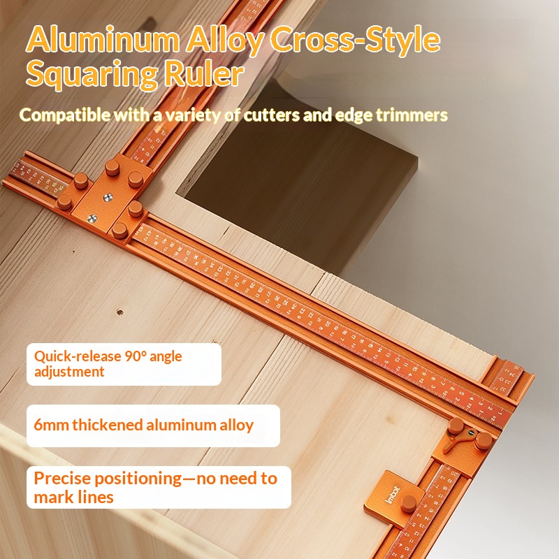Imbot Cross-Alignment Aluminum Alloy Fence for Edge Trimmers Cut-off Saws Woodworking-Specific No-Layout Cutting China-Made