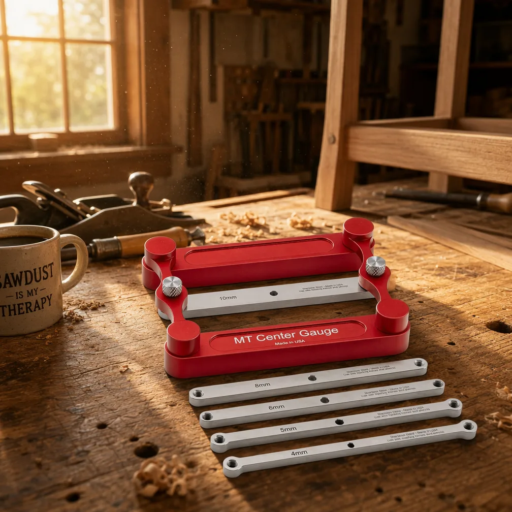 Industrial Aluminum Multi-Size Woodworking Straight-Hole Locator Dowel/Pin/Bar Drilling Tool +/-1/16in image 3