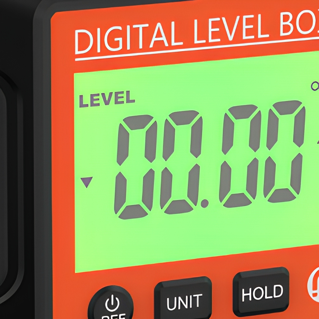 Industrial DIY Digital Display Inclinometer Range Accuracy Dual Red Laser Four Sided Magnetic Goniometer Leveling AAA Battery image 5