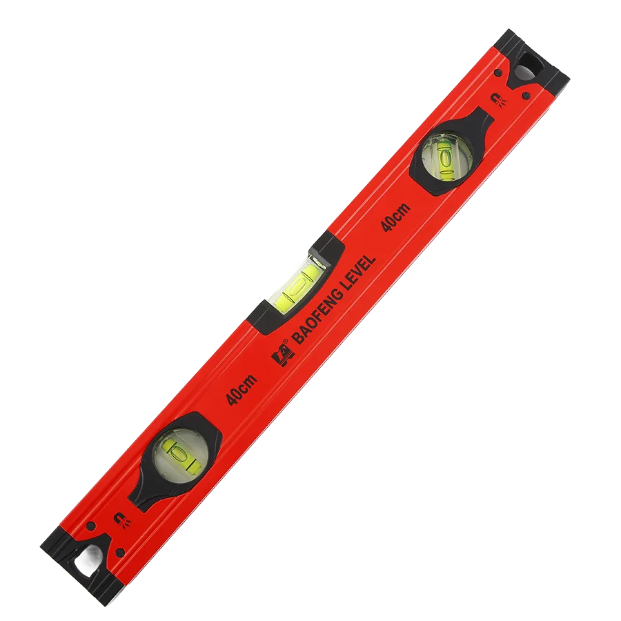 Industrial-Grade Aluminium 400mm Spirit Level 10mm Accuracy 4-Point Magnet 360 Emission Angle Tile Thickness Measurement image 2