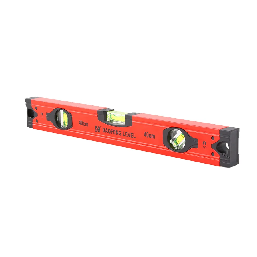 Industrial-Grade Aluminium 400mm Spirit Level 10mm Accuracy 4-Point Magnet 360 Emission Angle Tile Thickness Measurement image 6