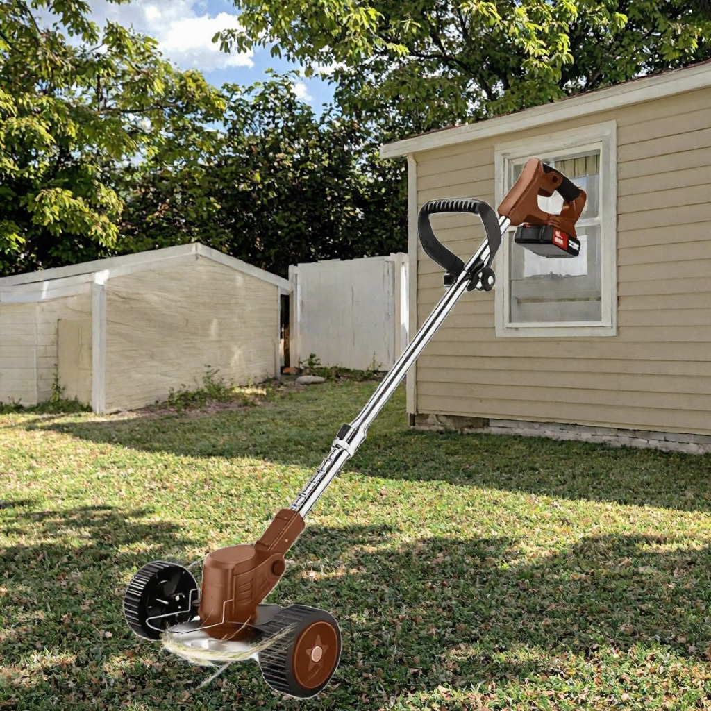 Industrial Grade Electric Weed Wacker 3-in-1 Cordless String Trimmer & Lawn Two-Battery Garden Tool image 3