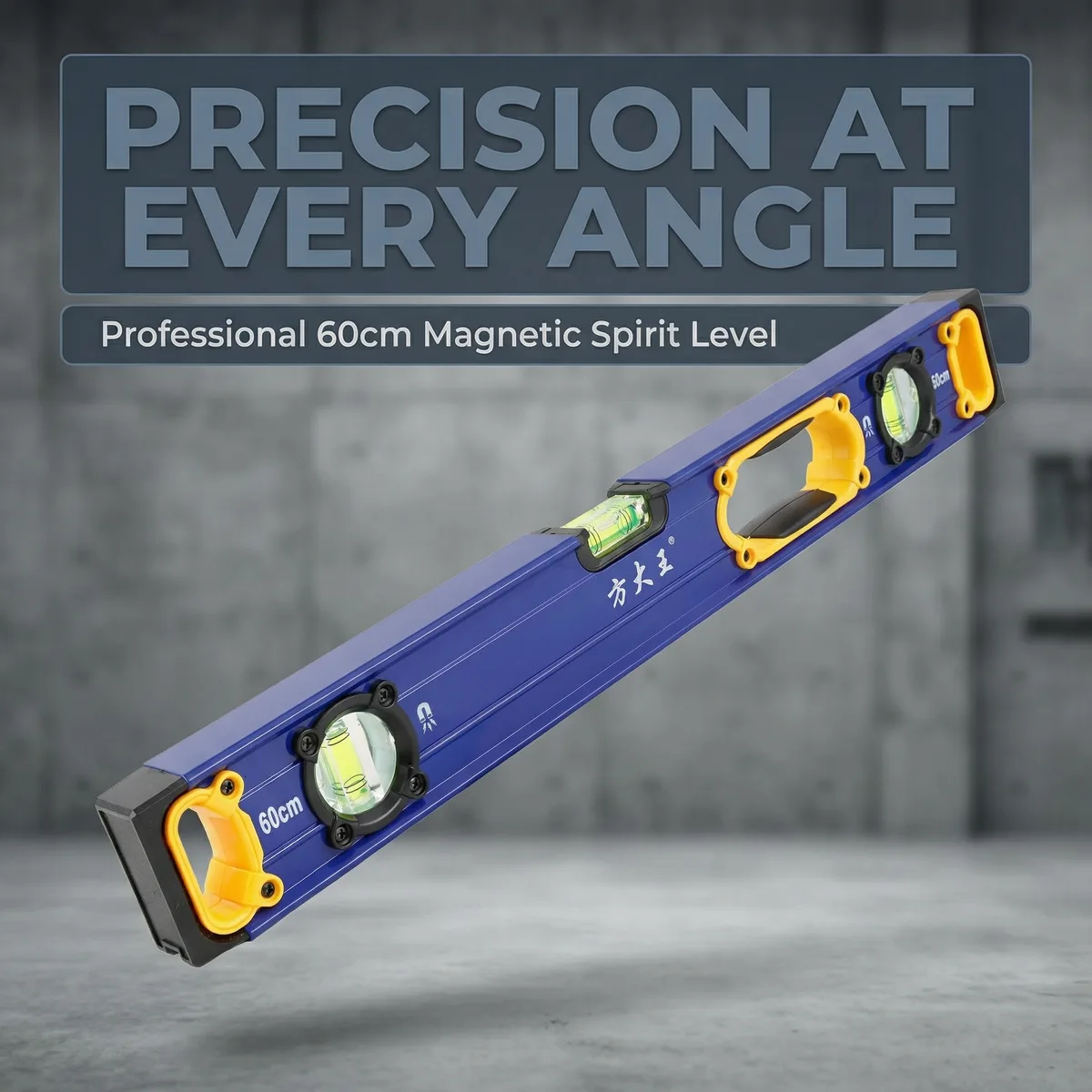 Industrial-Grade IORI 600mm Spirit Level +/-10mm Accuracy 4-Point Magnet 360 Emission Angle Tile Thickness 0.5mm Measurement image 5