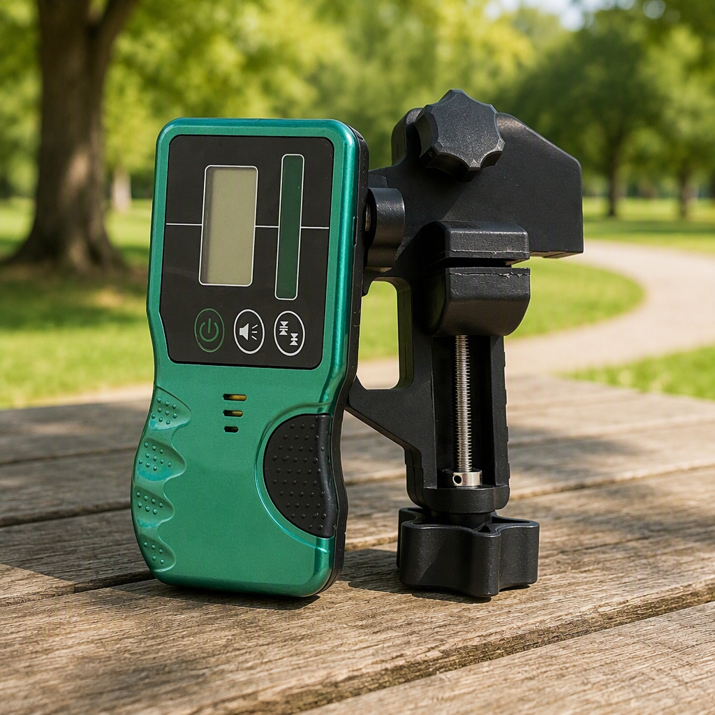 Industrial Grade Laser Receiver for Rotary Laser Level Use Red Laser Beam Detector with Electronic Self-Leveling image 2