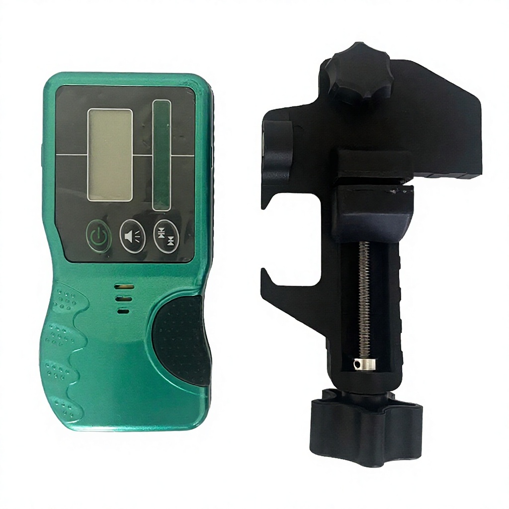 Industrial Grade Laser Receiver for Rotary Laser Level Use Red Laser Beam Detector with Electronic Self-Leveling