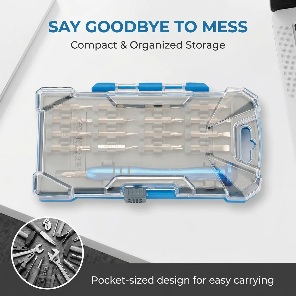 Industrial Grade Magnetic Screwdriver Set Chrome Finish Alloy Steel Construction Cross 18-Piece OEM Customizable DIY Tool Box image 4