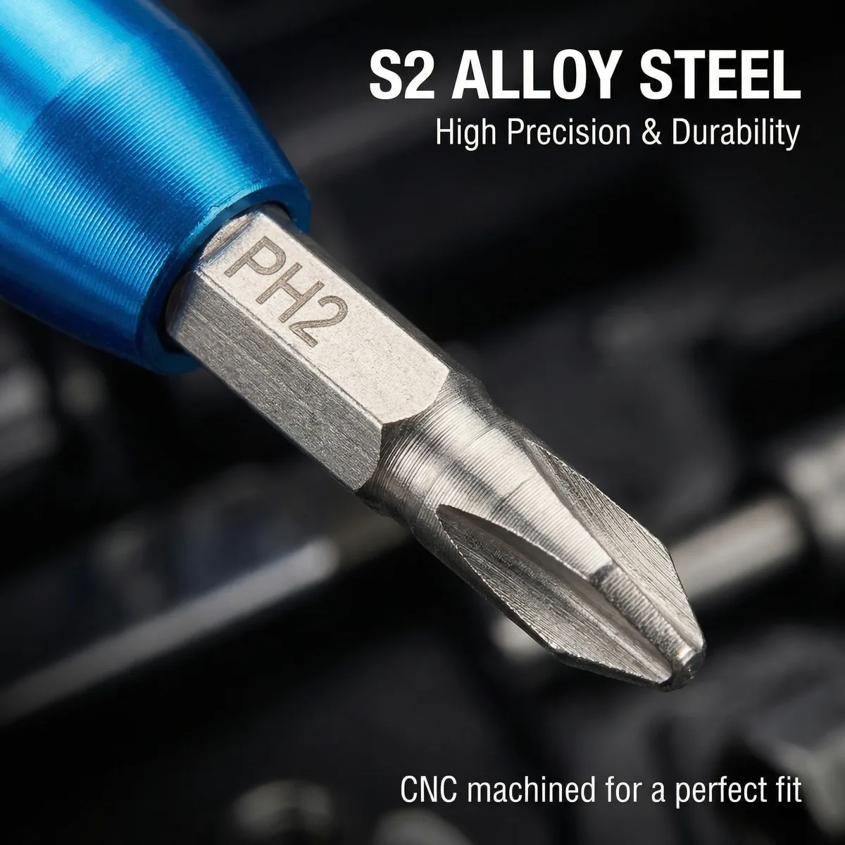 Industrial Grade Magnetic Screwdriver Set Chrome Finish Alloy Steel Construction Cross 18-Piece OEM Customizable DIY Tool Box image 5