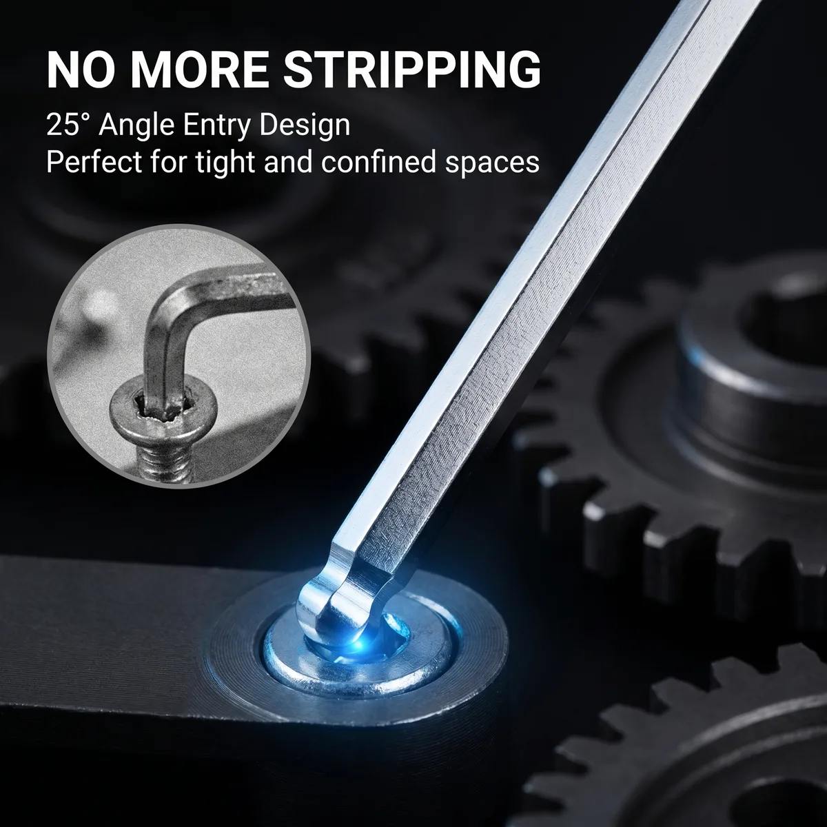 Industrial Grade Metric Allen Torx Wrench Set Chrome Vanadium Steel Plastic Handle Ball End 2mm 10mm Hex Key 20mm image 4