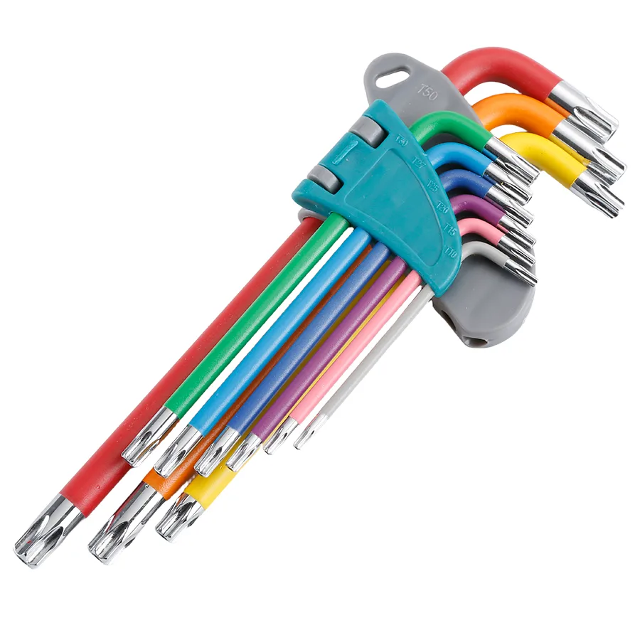 Industrial Grade Metric Allen Wrench Set with Chrome Vanadium Steel Plastic Handle Ball End 2mm 10mm Hex Key Starline image 2
