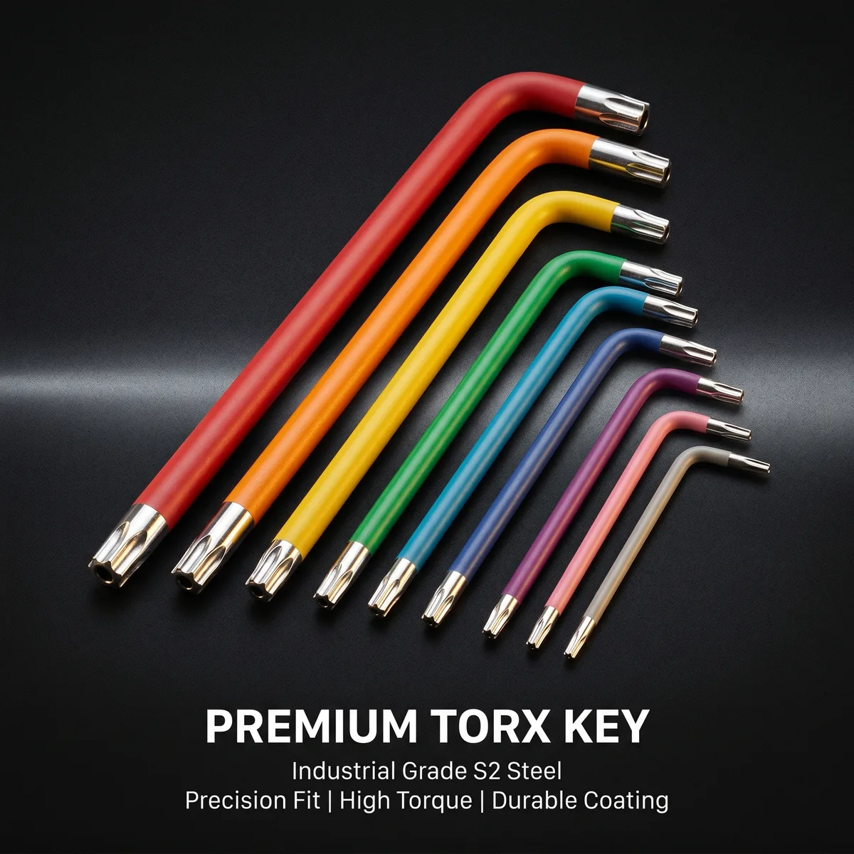 Industrial Grade Metric Allen Wrench Set with Chrome Vanadium Steel Plastic Handle Ball End 2mm 10mm Hex Key Starline image 4