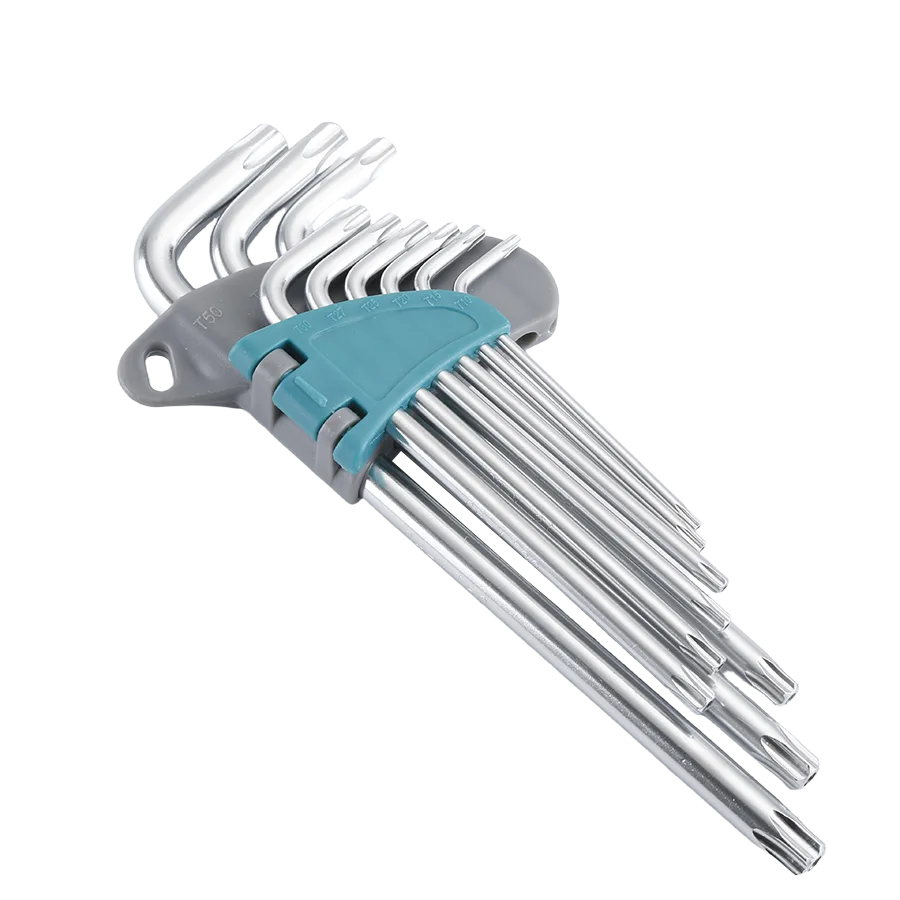 Industrial Grade Metric Torx Allen Wrench Set with Chrome Vanadium Steel Plastic Handle Ball End 2mm 10mm 20mm Length Starline image 2