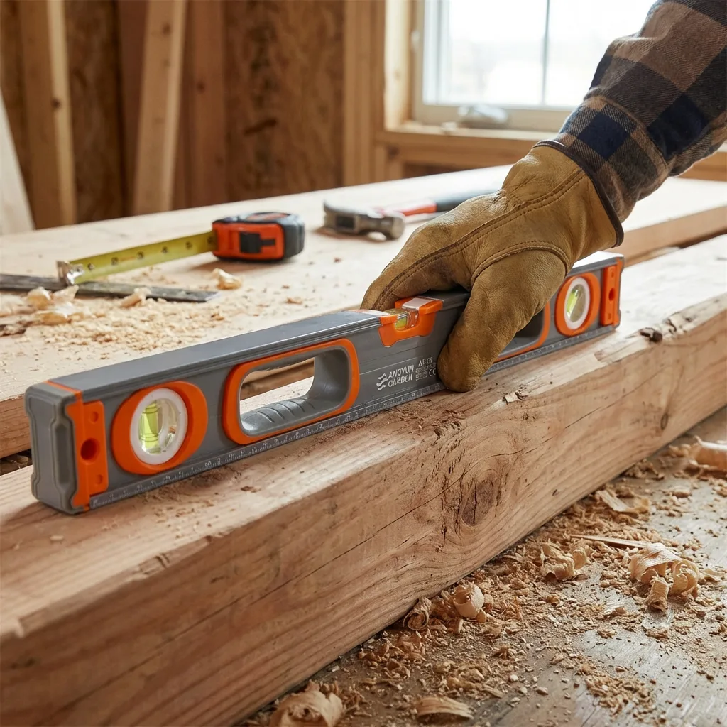 Industrial Magnetic Aluminum Alloy Spirit Level Ruler with Precision Milled Base and UV Printing Logo Support Level Measurement image 4