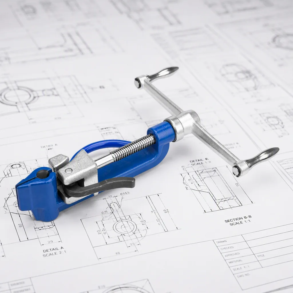 Industrial Stainless Steel Banding Tool Cutter Manual Strapping Tensioner for FTTH Aerial ADSS OPGW 16-20mm Strap OEM/ODM image 7