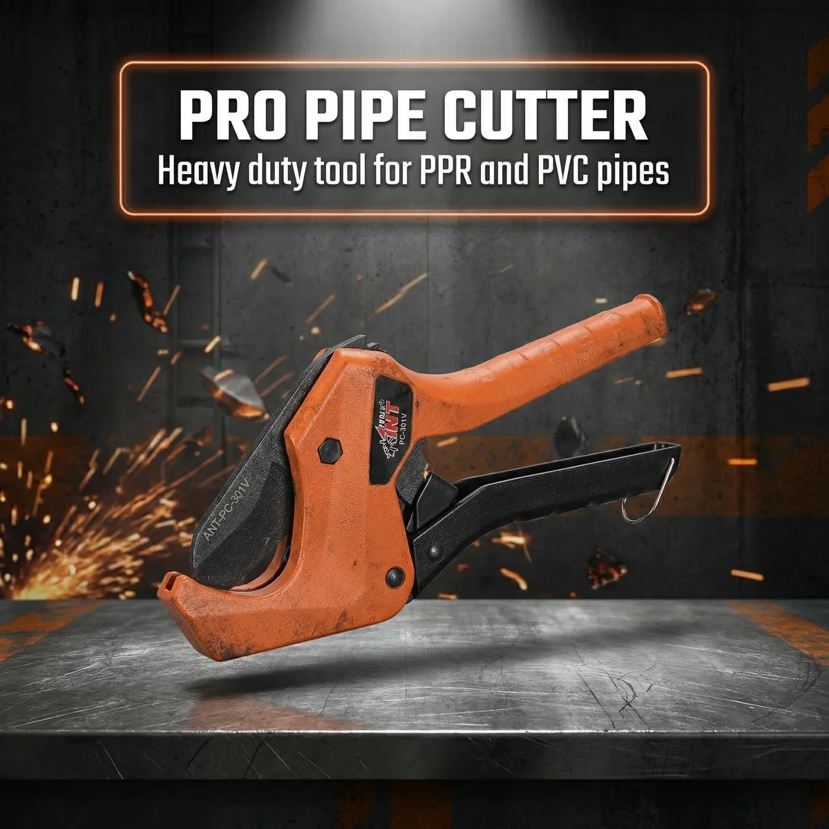 Industrialdiy Ratcheting Clamp On Pvc Pipe Cutter 14 Capacity Pvc (309) image 3