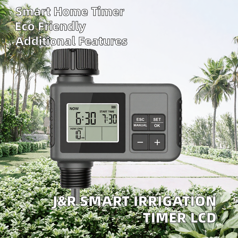 J&R Programmable Smart Irrigation System Controller for Lawn & Home Garden Electronic Automatic Watering Timer with LCD Display image 2