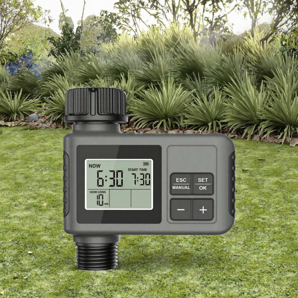 J&R Programmable Smart Irrigation System Controller for Lawn & Home Garden Electronic Automatic Watering Timer with LCD Display image 3