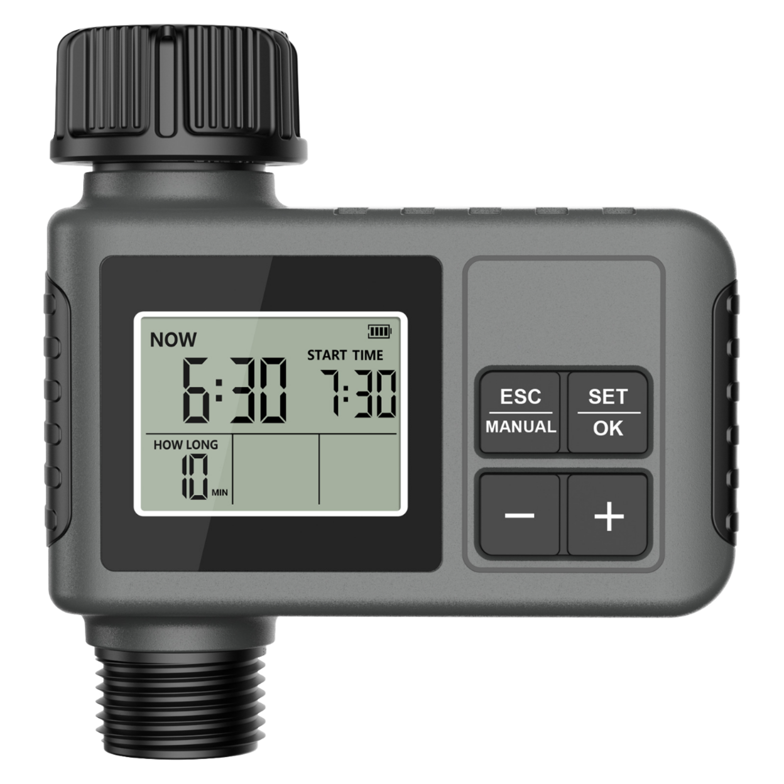 J&R Programmable Smart Irrigation System Controller for Lawn & Home Garden Electronic Automatic Watering Timer with LCD Display