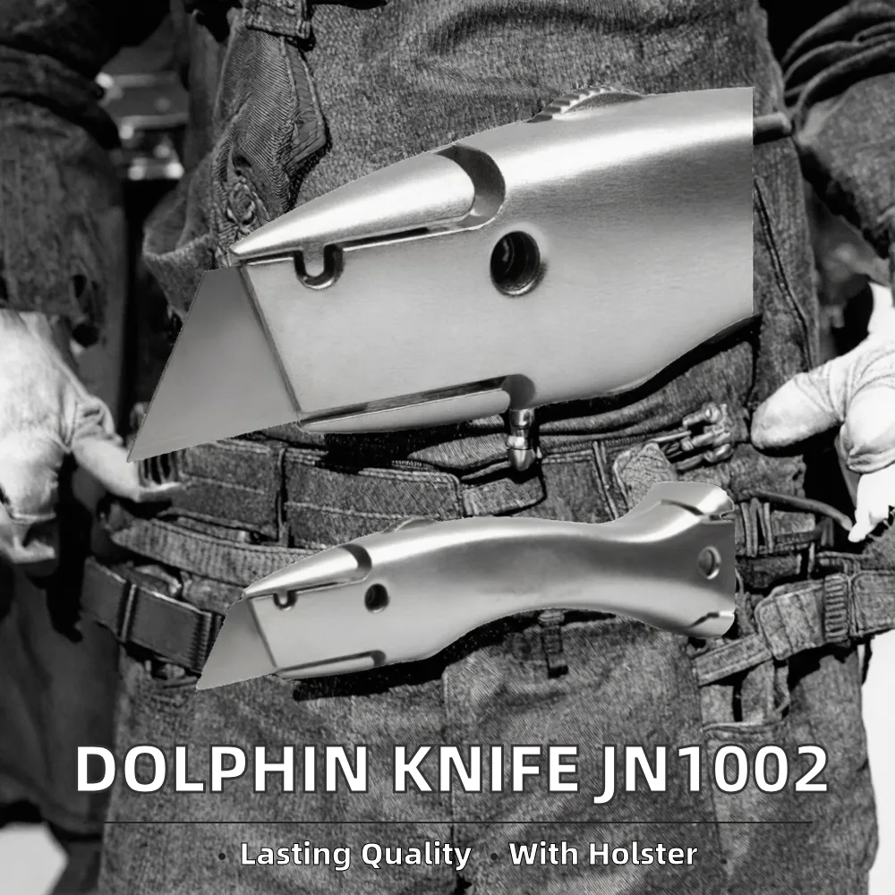 JN1002 Industrial Hiquality Dolphin Knife Carpet Cutter with Holster OEM/ODM Customizable image 3