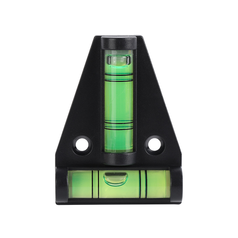 Magnetic Back Cover T-Level Magnetic Measuring Tool Holes Mini Small Size Base Triangular Spirit Level Model 1118-12T Jinhua image 3