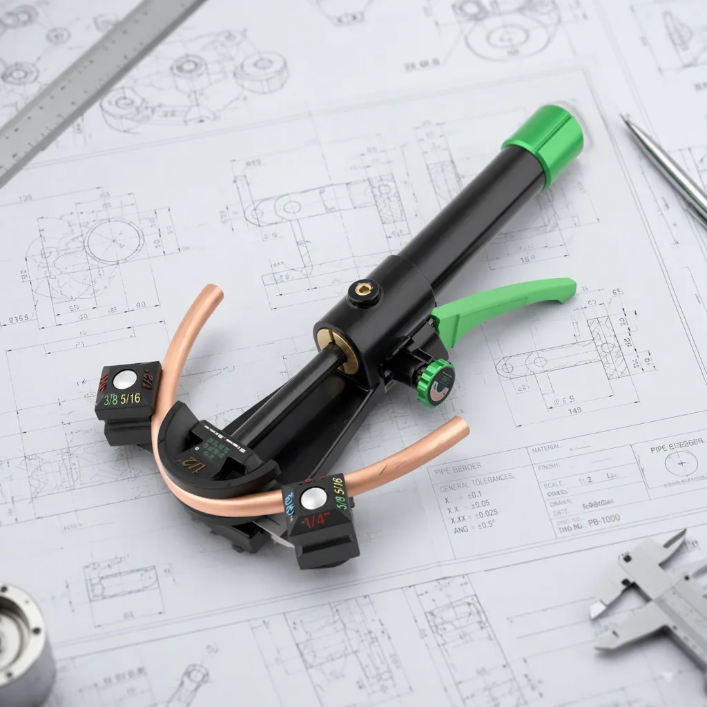 Manual Hydraulic Plastic Copper Pipe Bending Machine DSZH ST-Y999 Air Conditioning Pipe Bending Tool 6-22mm Combination Pipe image 3