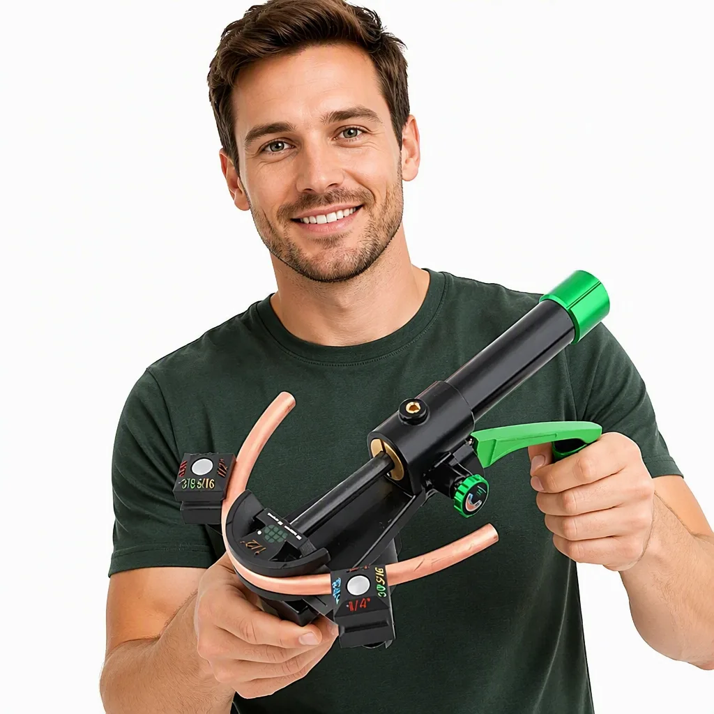 Manual Hydraulic Plastic Copper Pipe Bending Machine DSZH ST-Y999 Air Conditioning Pipe Bending Tool 6-22mm Combination Pipe image 5