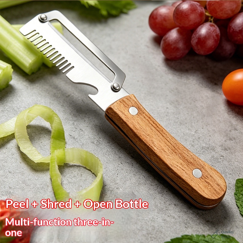 Manual Stainless Steel Multi-Function Kitchen Peeler Julienne Cutter Grater-All-in-One Easy Clean Tool Fruits Vegetables image 4