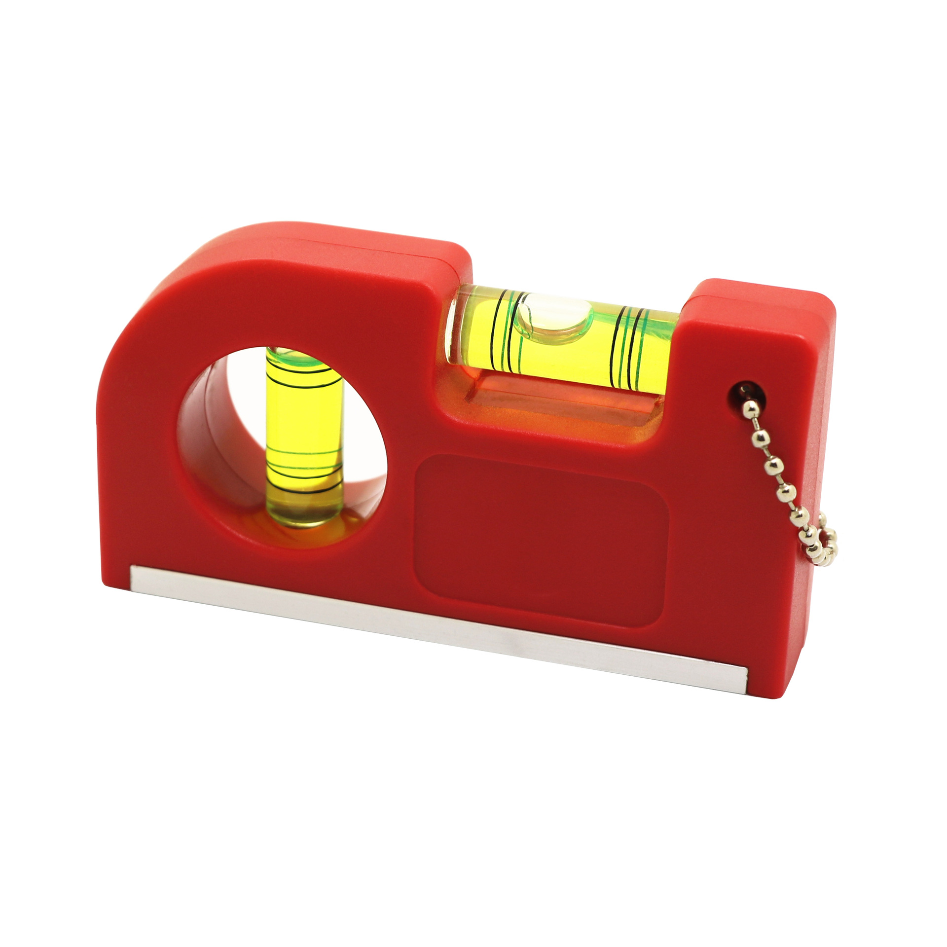 Mini ABS Level Waist-Belted Torpedo Level Hanging Chain Compact & Strong Magnet Aluminum Alloy Model OEM DIY image 3